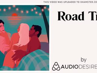 Road trip (erotic audio kirli clip for women, provocative asmr)
