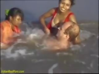 Real Indian Fun at the Beach, Free Real Xxx X rated movie video f1