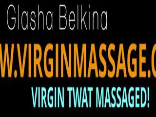 Glasha belkina, fantastiskt frestande oskuld lesbisk massagen